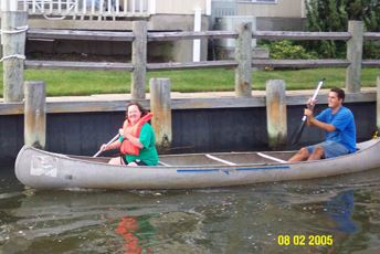 A boat being used at practice